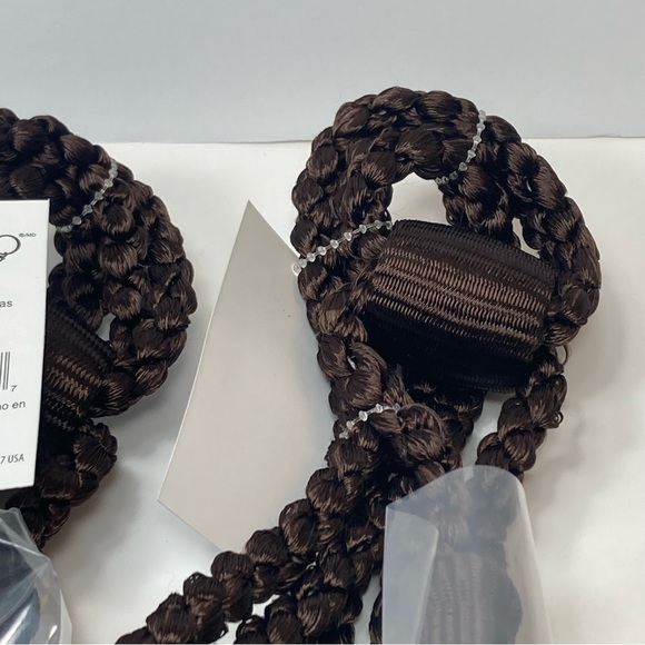 Brown Drapery Curtain Chair Tie Back 24" with 5.5" Tassel Set of 2 Conso - Picture 8 of 13